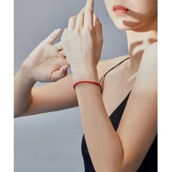 Czerwona bransoletka modułowa charms srebro 925