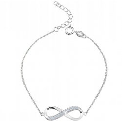 Bransoletka celebrytka srebrna 925 nieskończoność