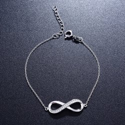 Bransoletka celebrytka srebrna 925 nieskończoność
