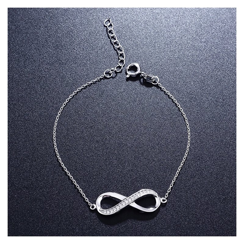 Bransoletka celebrytka srebrna 925 nieskończoność