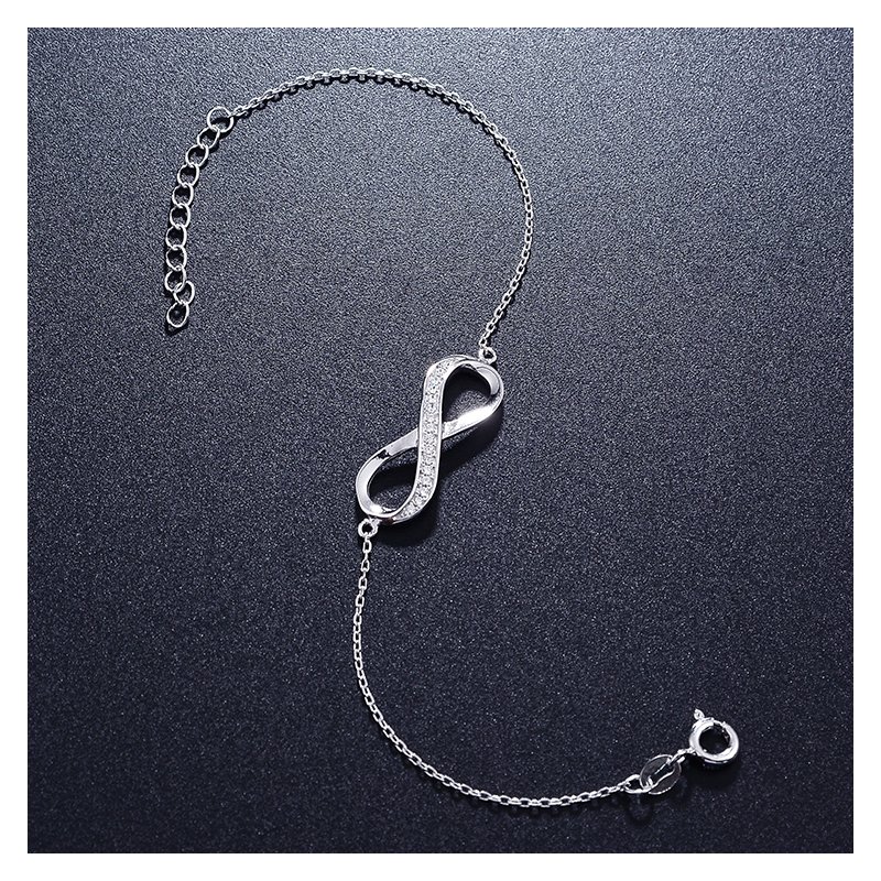 Bransoletka celebrytka srebrna 925 nieskończoność