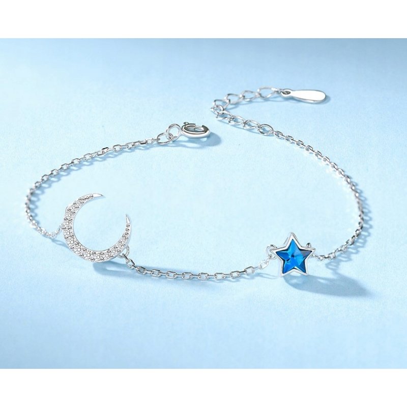 Srebrna bransoletka 925 gwiazdka dla kobiety