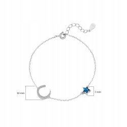 Srebrna bransoletka 925 gwiazdka dla kobiety