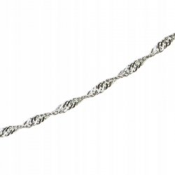Srebrny łańcuszek 50 cm singapur damski dla kobiety