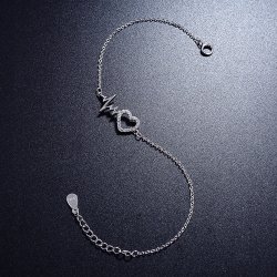 Bransoletka srebrna damska bransoletka celebrytka linia życia srebro 925