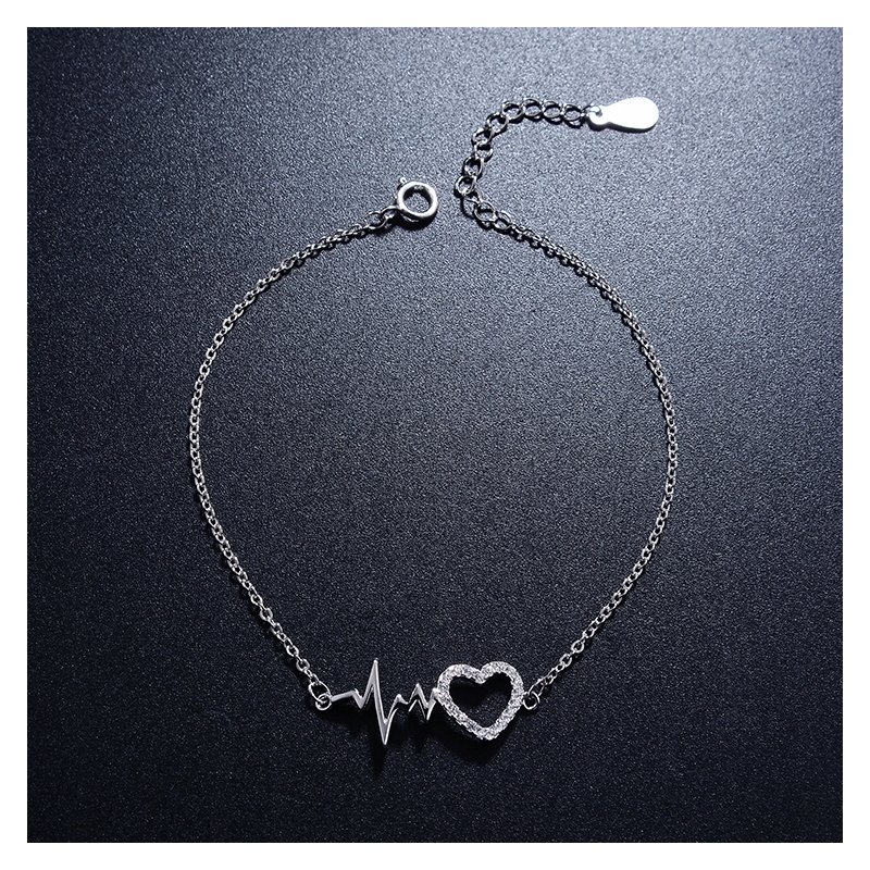 Bransoletka srebrna damska bransoletka celebrytka linia życia srebro 925