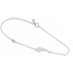 Bransoletka skrzydło anioła srebro próby