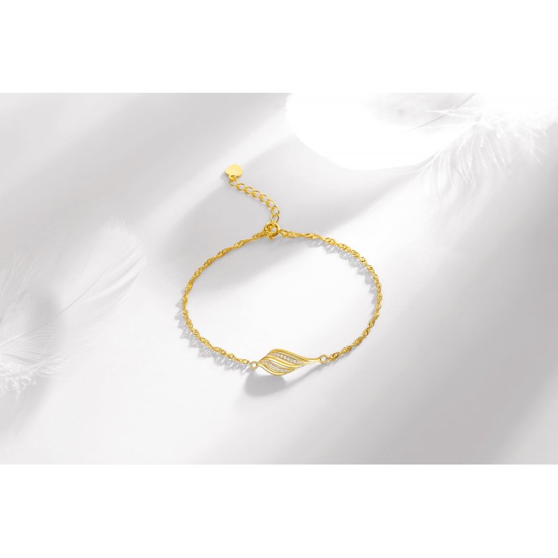 Srebrna bransoletka celebrytka damska srebro pozłacane oryginalna