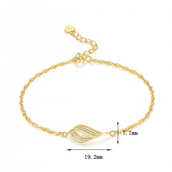 Srebrna bransoletka celebrytka damska srebro pozłacane oryginalna