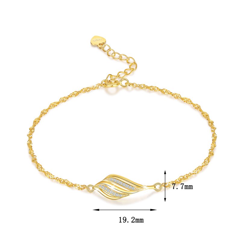 Srebrna bransoletka celebrytka damska srebro pozłacane oryginalna