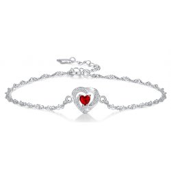 Bransoletka srebrna damska na rękę celebrytka rodowana srebrna próba 925