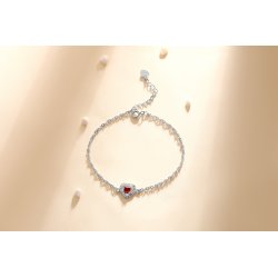 Bransoletka srebrna damska na rękę celebrytka rodowana srebrna próba 925