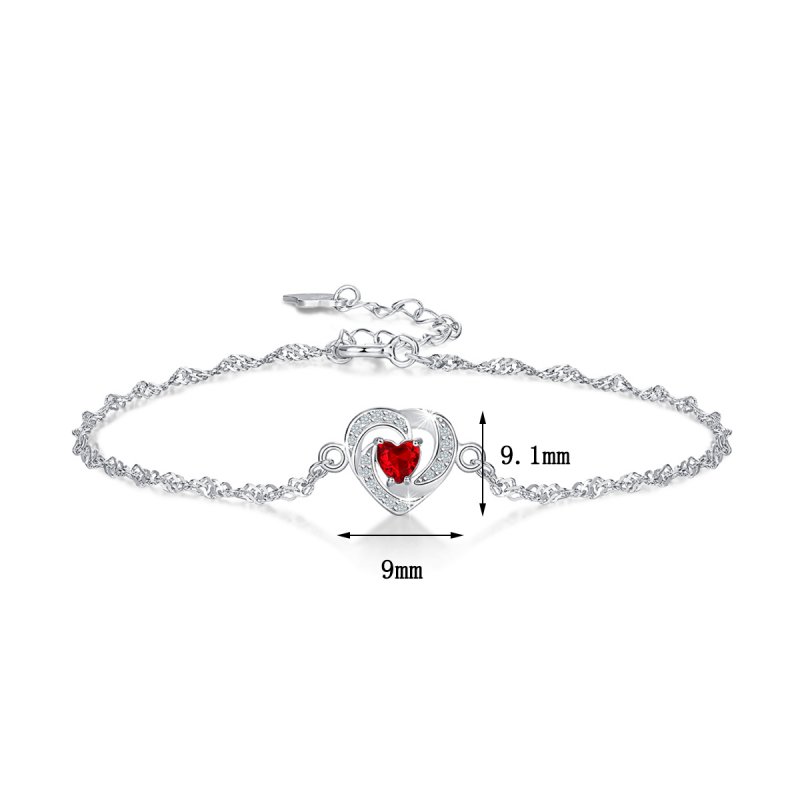 Bransoletka srebrna damska na rękę celebrytka rodowana srebrna próba 925