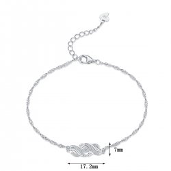 Bransoletka srebrna damska celebrytka dla kobiety