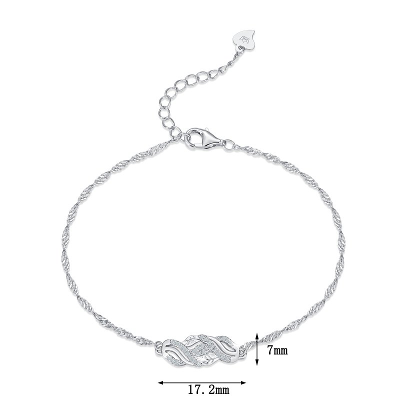 Bransoletka srebrna damska celebrytka dla kobiety