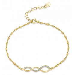 Srebrna bransoletka celebrytka damska spirala srebro pozłacane 925