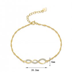 Srebrna bransoletka celebrytka damska spirala srebro pozłacane 925