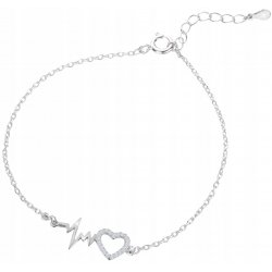 Bransoletka srebrna 925 linia życia na kostkę stopę