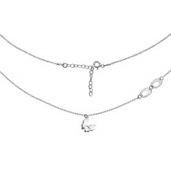 Naszyjnik srebrny 925 dla dziewczyny motyl celebrytka