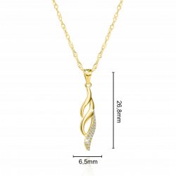 Srebrny naszyjnik zawieszka srebrny dla kobiety łańcuszek damski srebro pozłacane 925