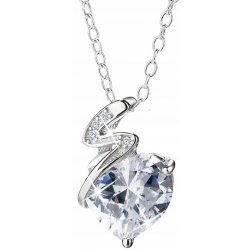 Naszyjnik srebrny 925 serce piorun dla kobiety