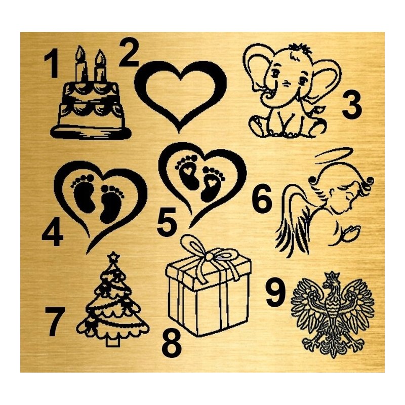 Komplet biżuterii srebrnej 925 serce anioła grawer