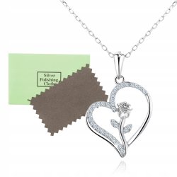 Naszyjnik srebrny łańcuszek damski z zawieszka srebro próba 925 oryginalny