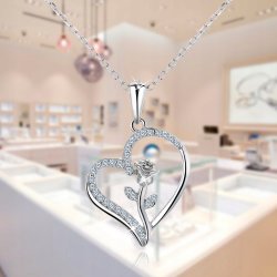 Naszyjnik srebrny łańcuszek damski z zawieszka srebro próba 925 oryginalny