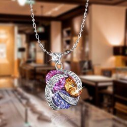 Naszyjnik srebrny rodowany łańcuszek z zawieszką