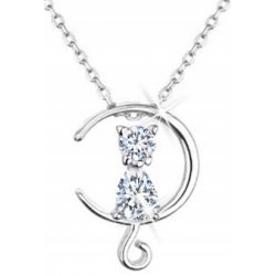 Srebrny naszyjnik 925 celebrytka kotek dla kobiety