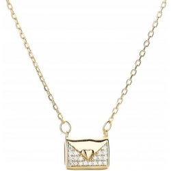 Srebrny naszyjnik celebrytka pozłacany torebka