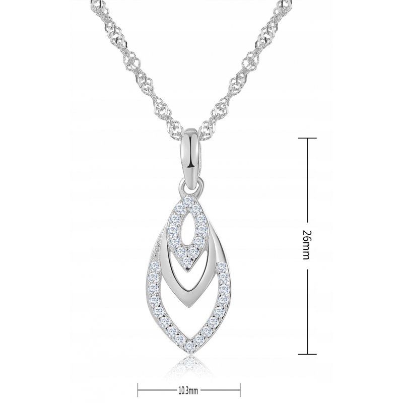 Naszyjnik srebrny damski srebro 925 prezent