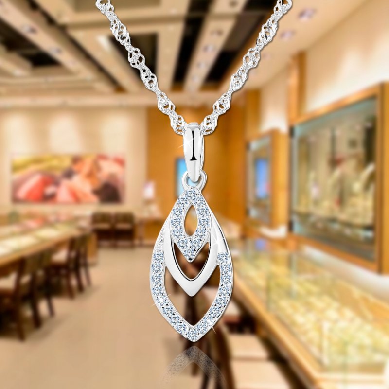 Naszyjnik srebrny damski srebro 925 prezent