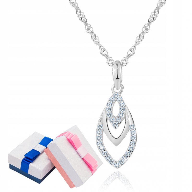 Naszyjnik srebrny damski srebro 925 prezent