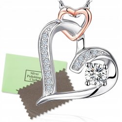 Srebrny naszyjnik serce srebro 925 dla dziewczyny