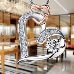 Srebrny naszyjnik serce srebro 925 dla dziewczyny