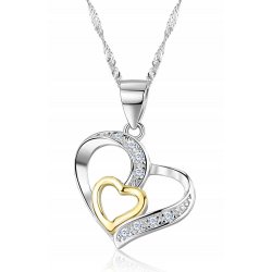 Naszyjnik serce srebro 925 celebrytka dla kobiety