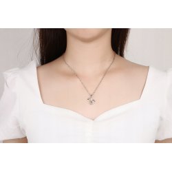 Naszyjnik serce srebro 925 celebrytka dla kobiety