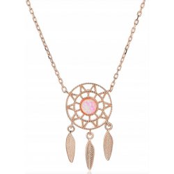 Naszyjnik celebrytka pozłacana łapacz snów srebro