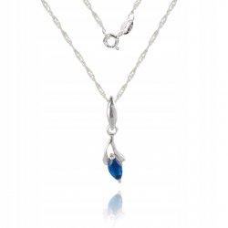 Srebrny naszyjnik z zawieszką dla kobiety srebro