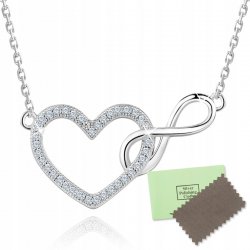 Naszyjnik srebrny łańcuszek damski nieskończoność celebrytka srebro 925