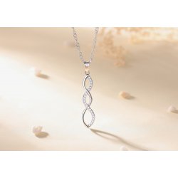 Naszyjnik srebrny 925 rodowany dla kobiety