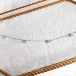 Naszyjnik srebrny łańcuszek damski dla mamy dzień matki celebrytka srebro