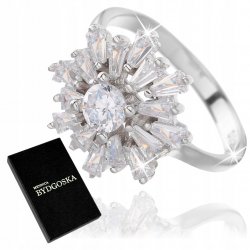 Srebrny pierścionek rodowany srebro 925 prezent