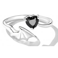 Pierścionek srebrny regulowany rodowany srebro 925