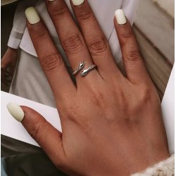 Pierścionek srebrny 925 ręce rączki regulowany otwarty srebro dłonie