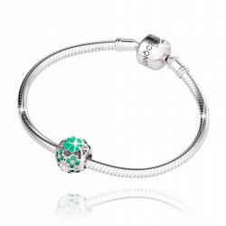 Charms zawieszka serce koniczynka beads koralik