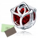 Charms srebrny róża srebro 925 koralik beads