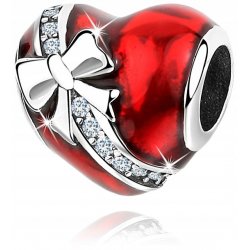 Charms srebrny serce srebro 925 koralik beads