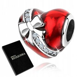 Charms srebrny serce srebro 925 koralik beads
